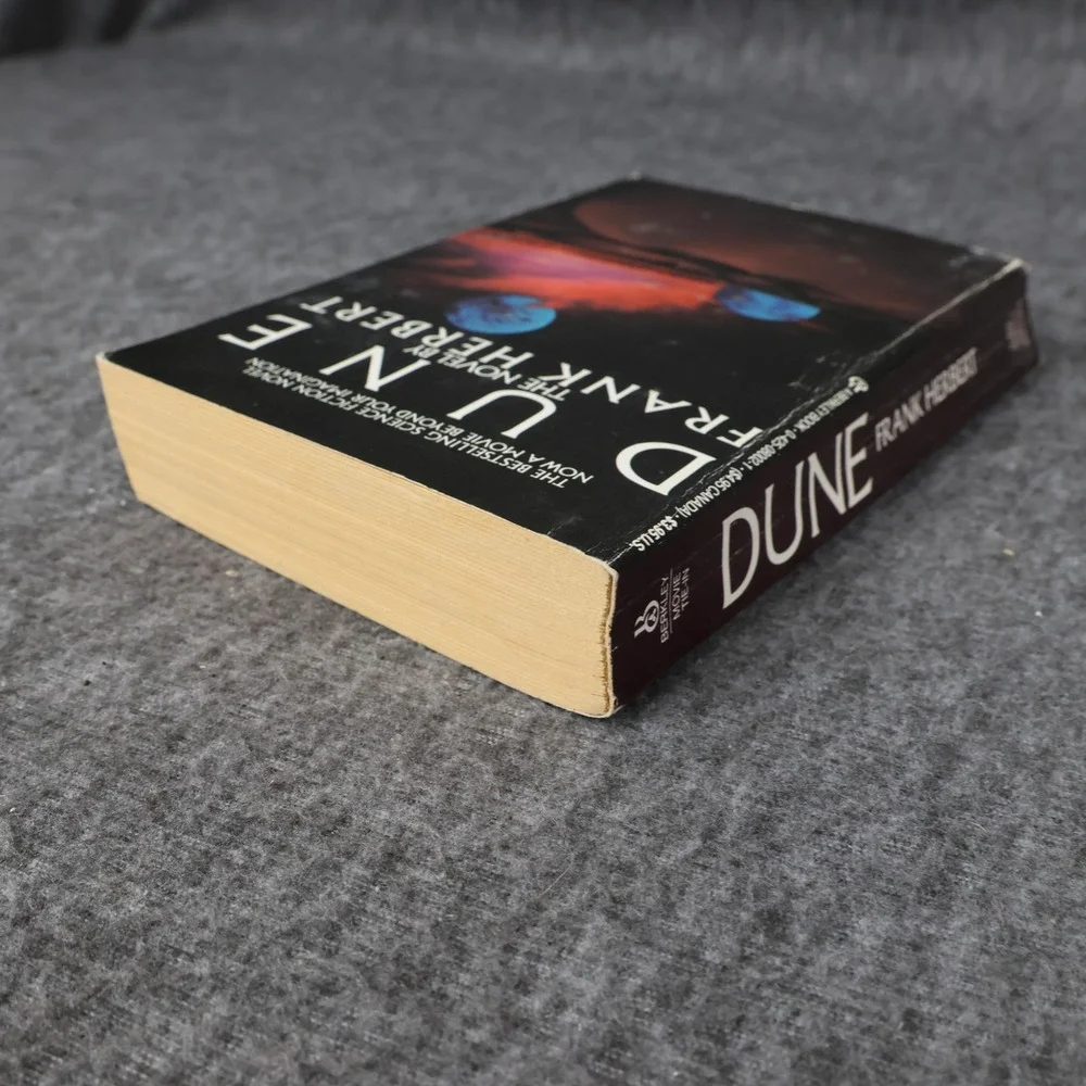 Vintage Dune Frank Herbert Black PB Sci-Fi Novel Berkley 1984 USA Movie Tie-In